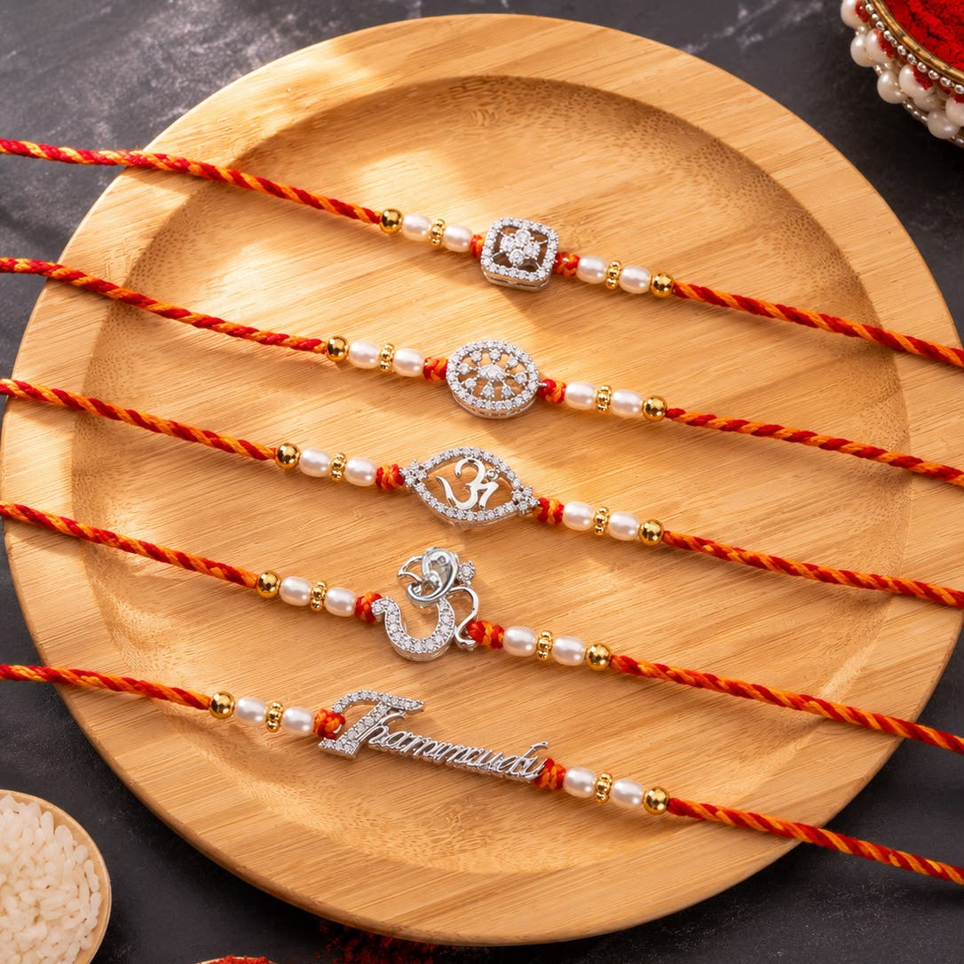Unisex Pure 925 Silver Rakhi