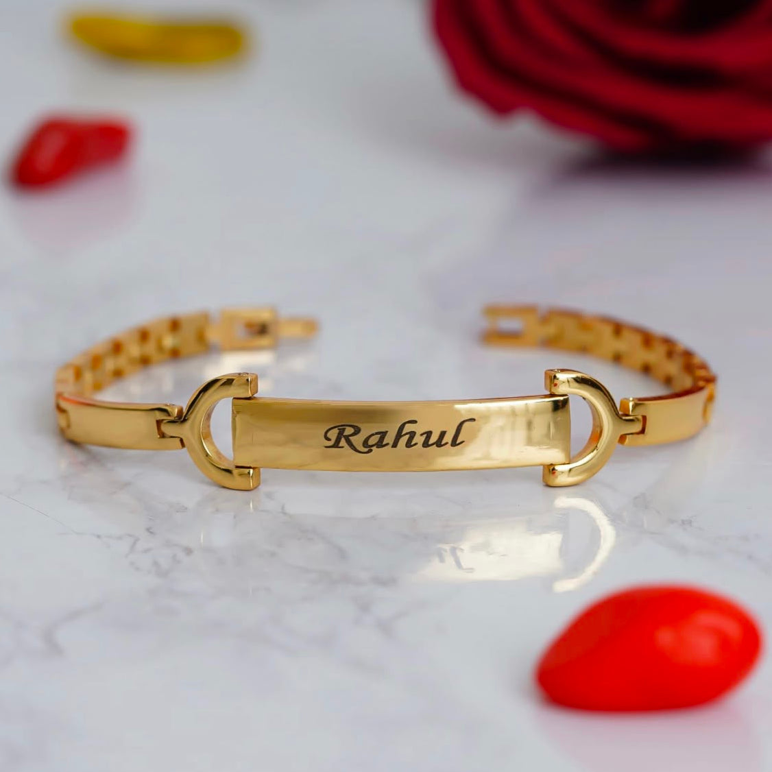 Personalised Brass Bracelet