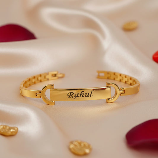 Personalised Brass Bracelet
