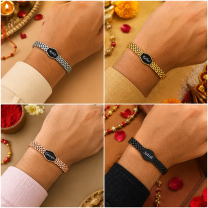 Cuban Bracelet Style Rakhi
