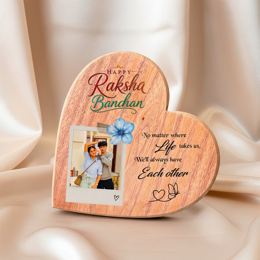 Personalised Wooden Photo Frame - Raksha Bandhan Special