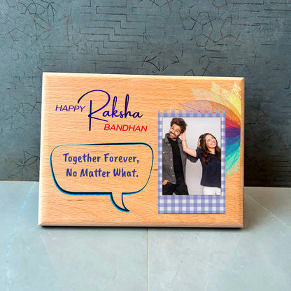 Personalised Wooden Photo Frame - Raksha Bandhan Special