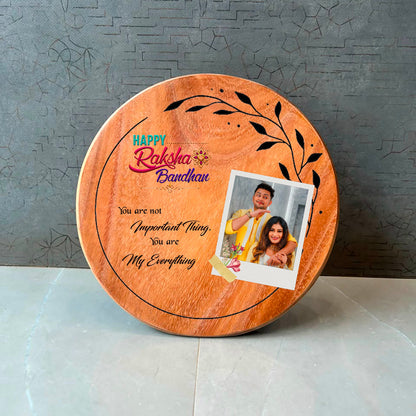 Personalised Wooden Photo Frame - Raksha Bandhan Special