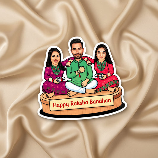 Personalised Caricature Magnets - Siblings Special