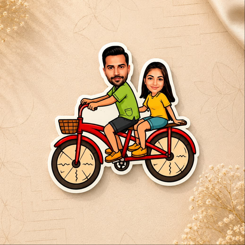 Personalised Caricature Magnets - Siblings Special