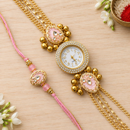 Bhai & Bhabhi Rakhi and Watch Pair