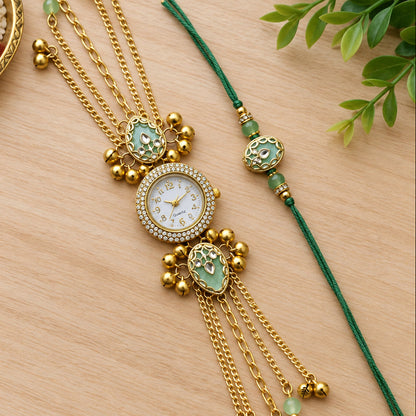 Bhai & Bhabhi Rakhi and Watch Pair