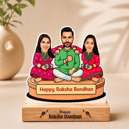 Personalised Caricature Table Top - Siblings Special