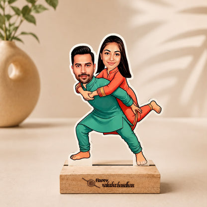 Personalised Caricature Table Top - Siblings Special