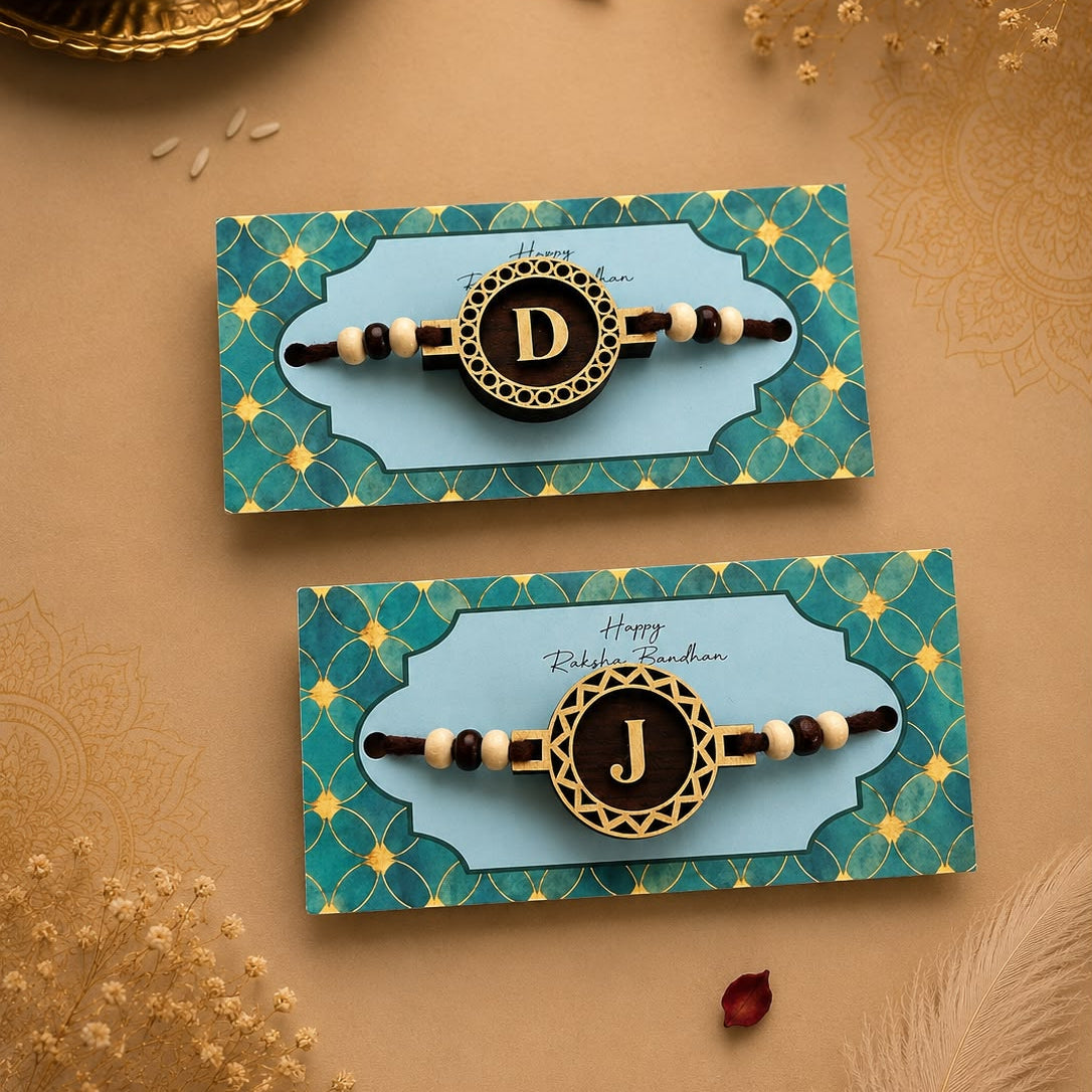 Personalised Monogram MDF Rakhi