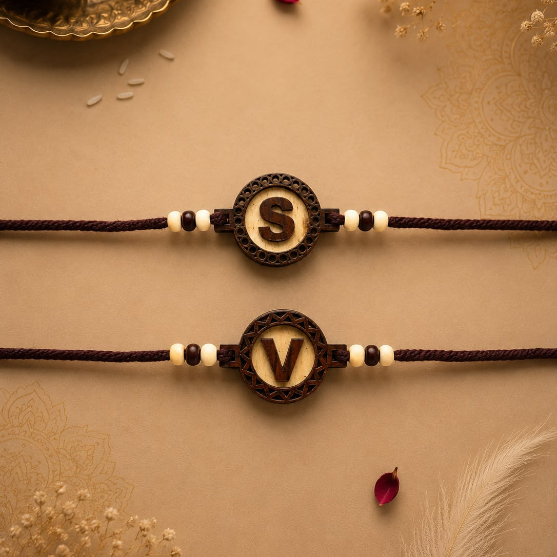 Personalised Monogram MDF Rakhi