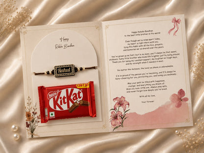 Personalised Rakhi Greeting Card Combo