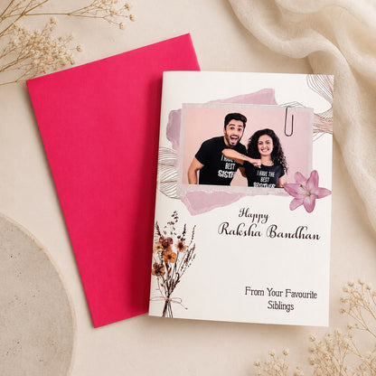 Personalised Rakhi Greeting Card Combo