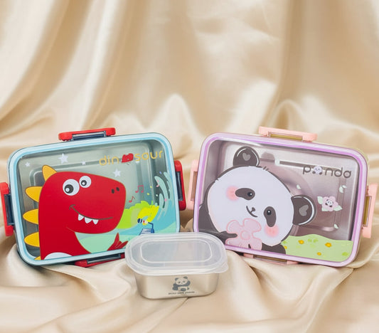 600ml Compact Stainless Steel Leak-Proof Lunch Box