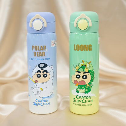 Premium 500ml Insulated Stainless Steel Shinchan Theme Bottle