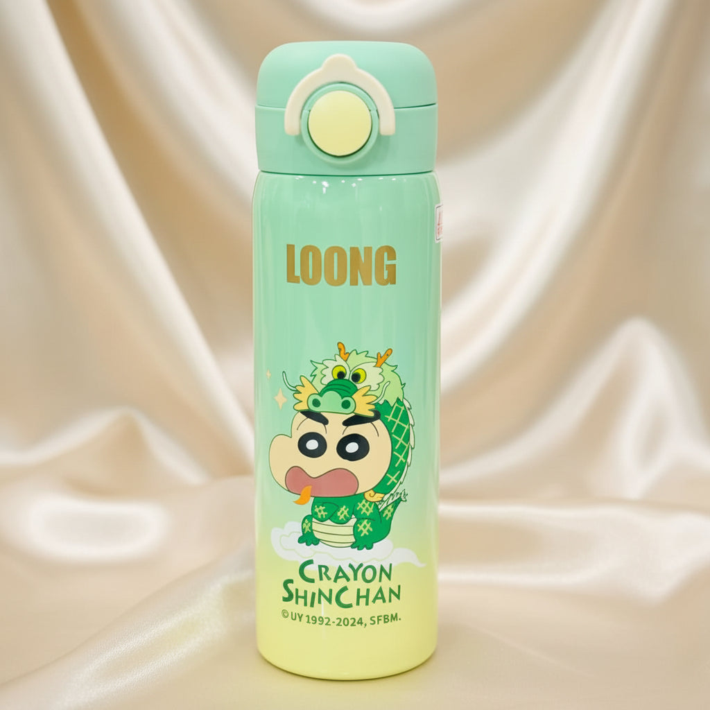 Premium 500ml Insulated Stainless Steel Shinchan Theme Bottle