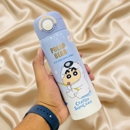Premium 500ml Insulated Stainless Steel Shinchan Theme Bottle