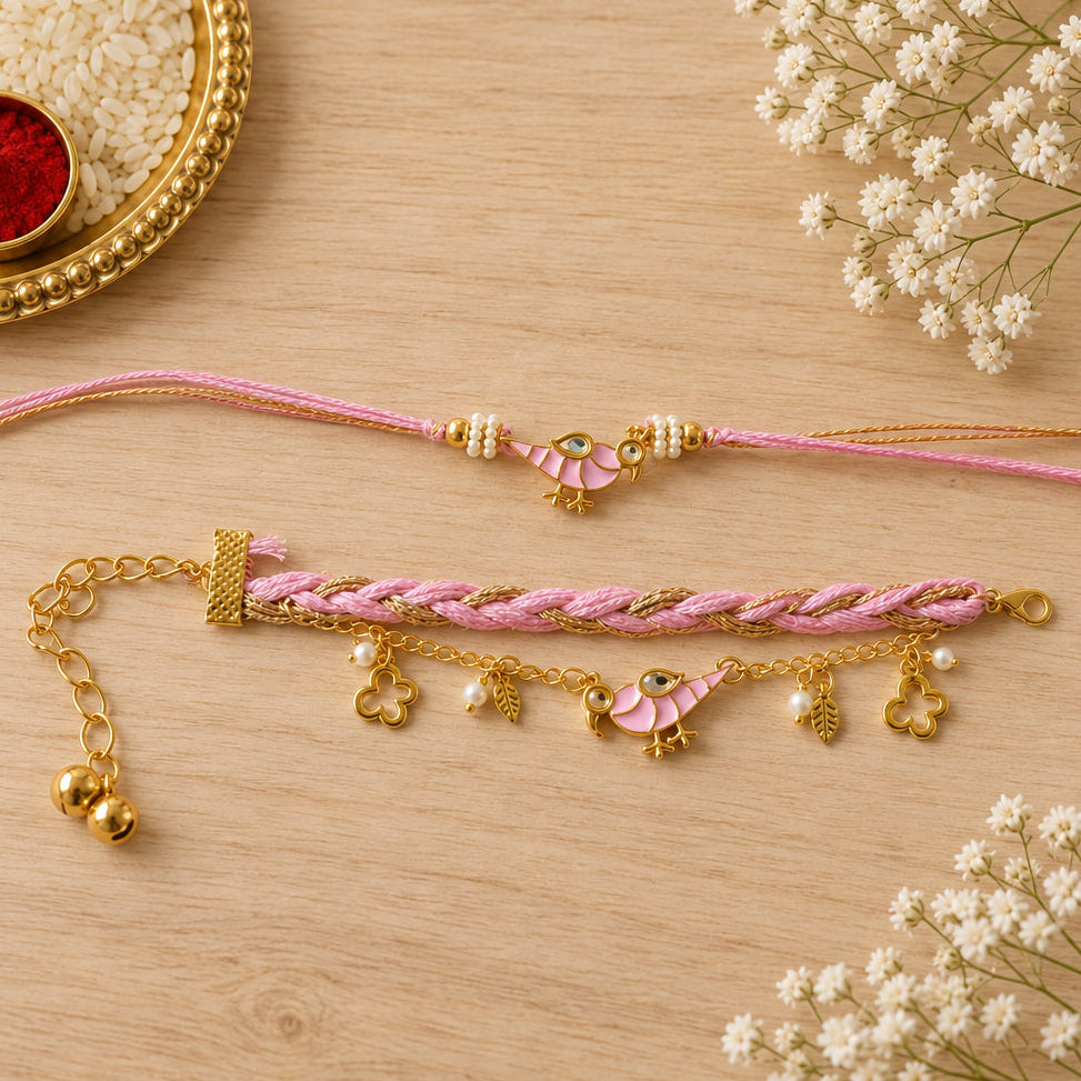 Bird Rakhi Couple Pair
