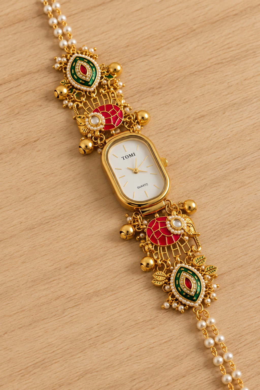Kundan Elephant Design Rakhi Couple Pair