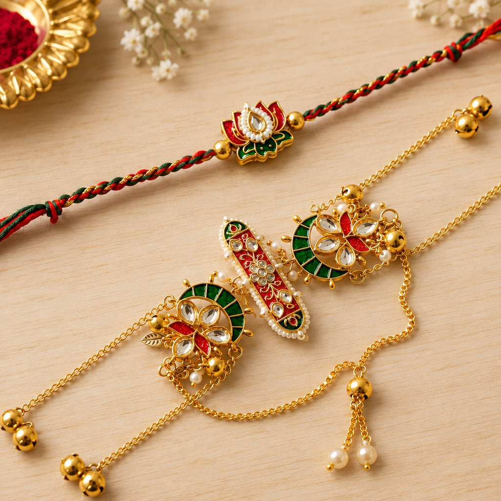 Kashmiri Bhai Bhabhi Rakhi Pair