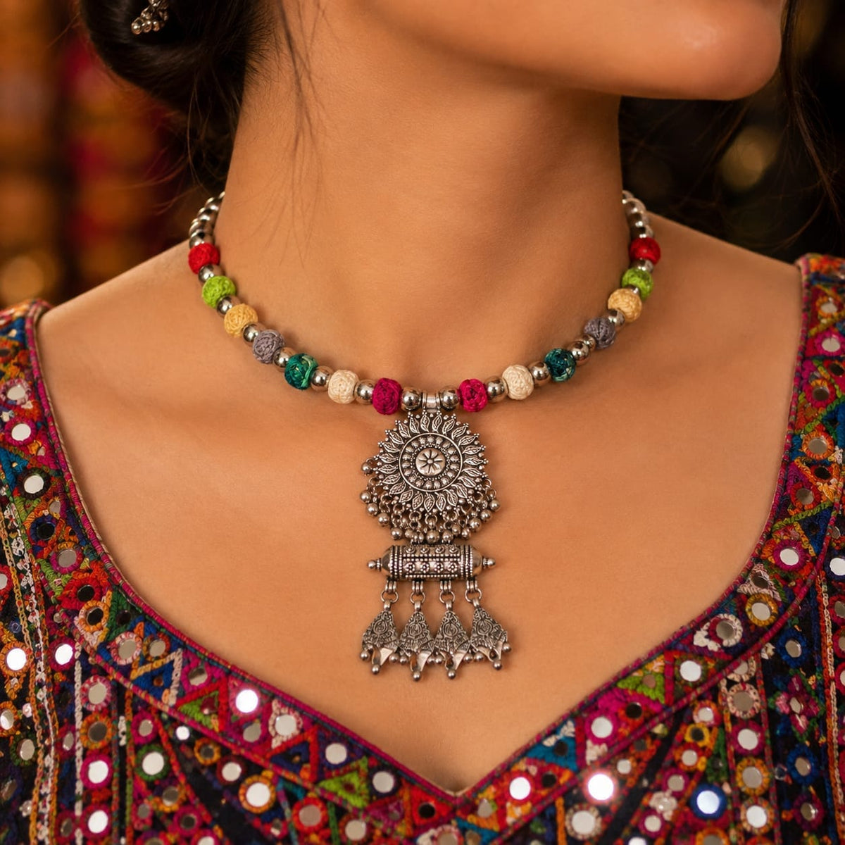 Traditional Hasli Necklace for Women – Navratri Special