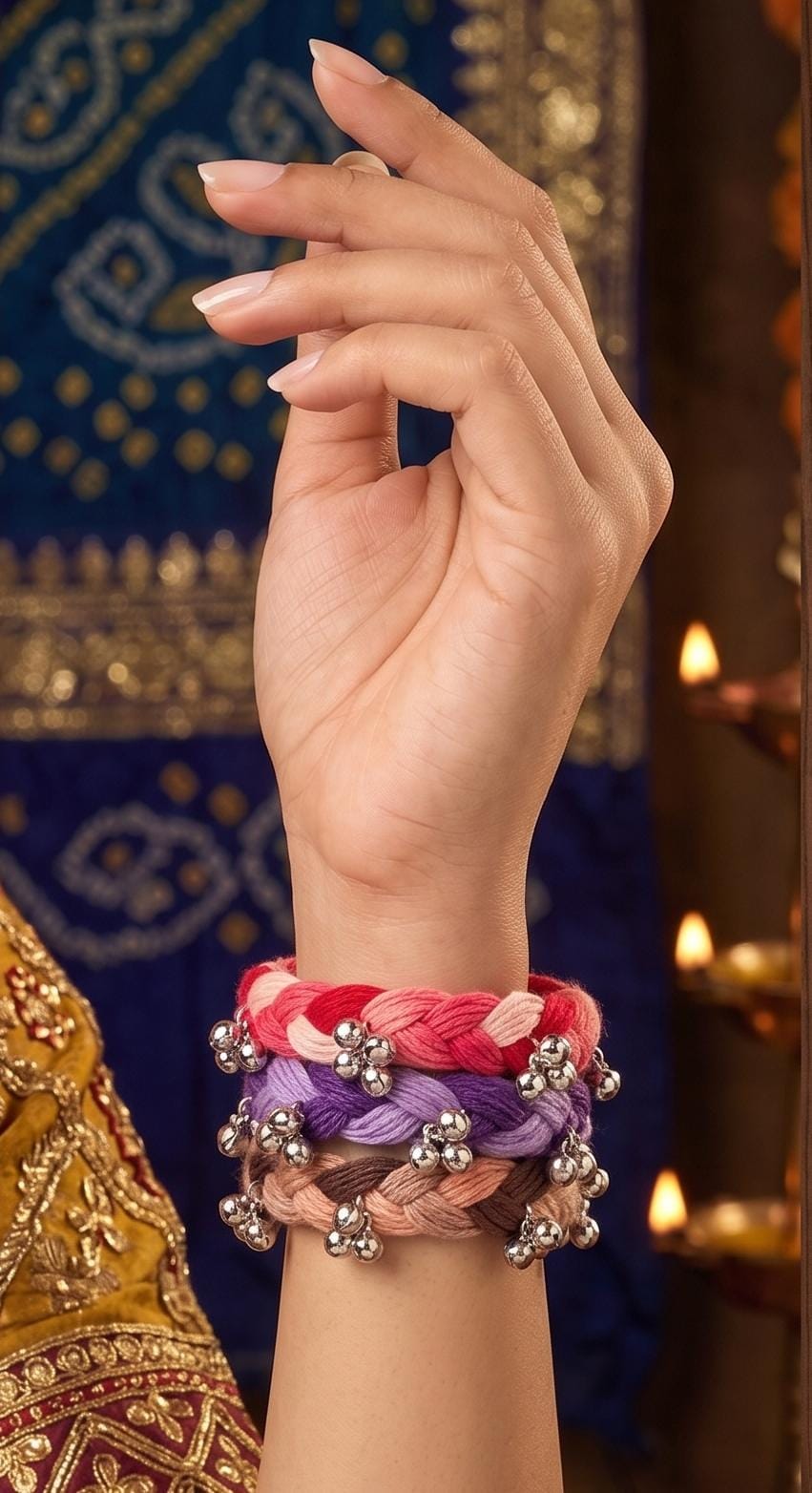 Adjustable Bracelet Kadas – Festive Special (1 Pair)