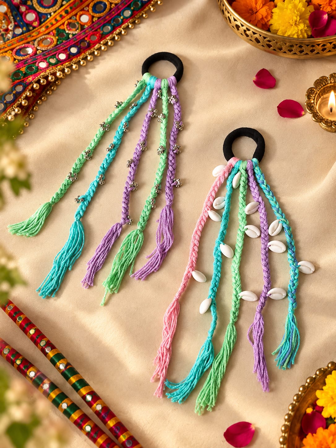 Handmade Colorful Braided Hair Bands