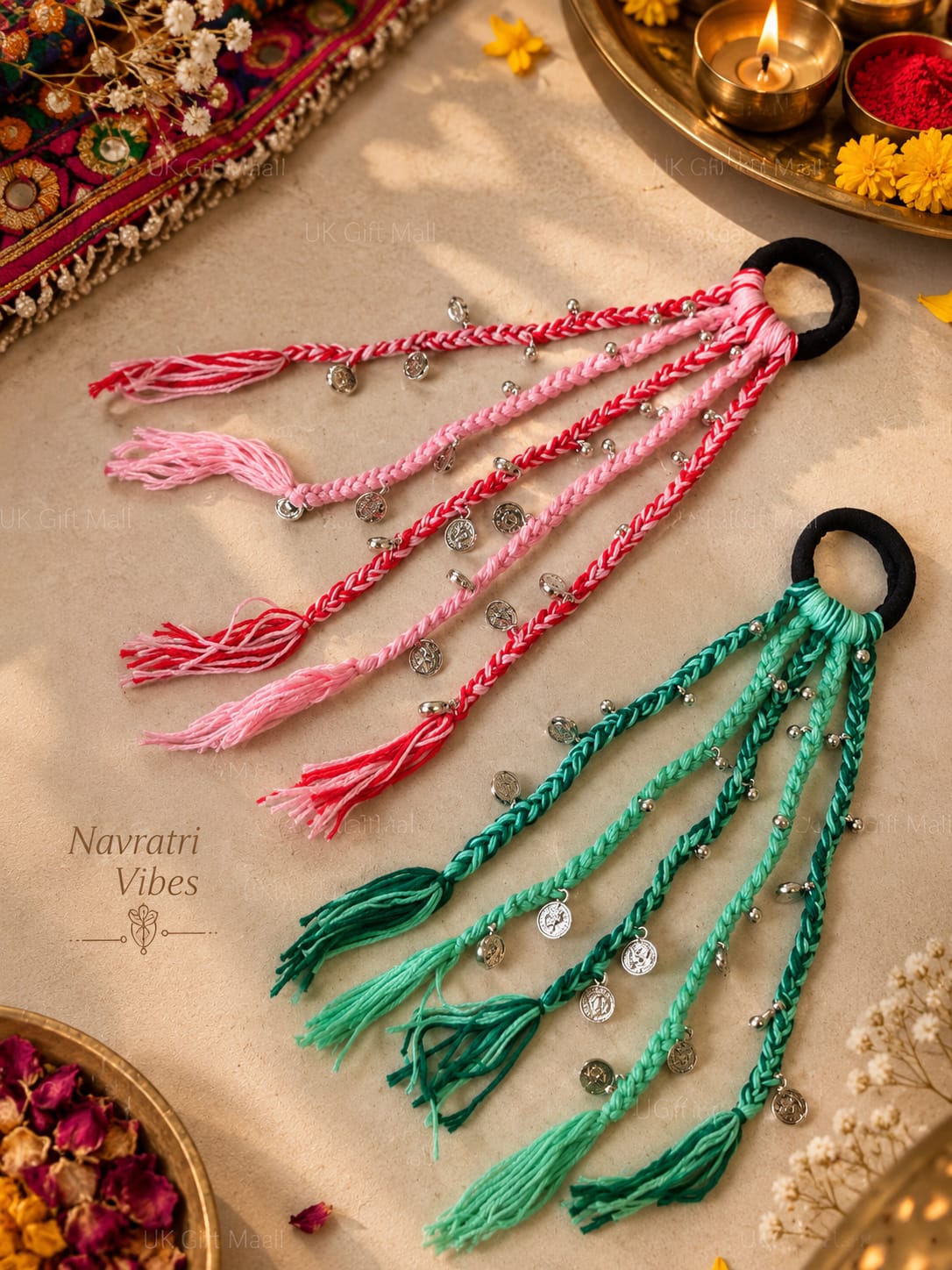Handmade Colorful Braided Hair Bands