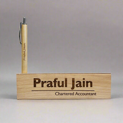Personalized Pen with Pen Stand