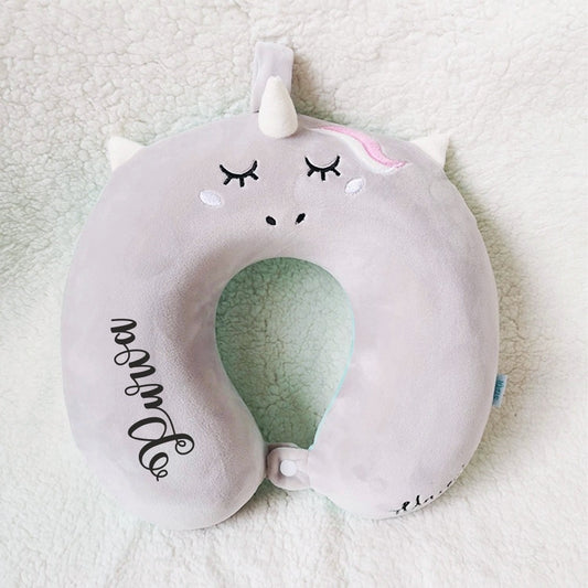 Unicorn Theme Personalized Neck Pillow
