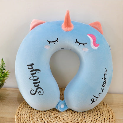 Unicorn Theme Personalized Neck Pillow