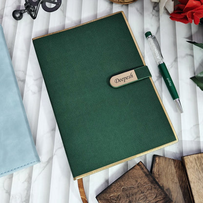 Personalized Z Flap Premium Diary + Pen Combo