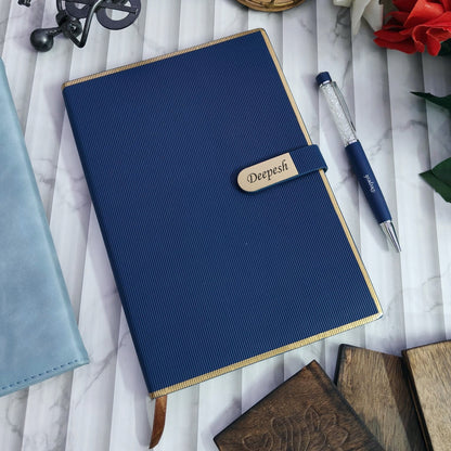 Personalized Z Flap Premium Diary + Pen Combo