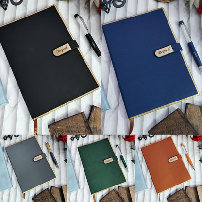 Personalized Z Flap Premium Diary + Pen Combo