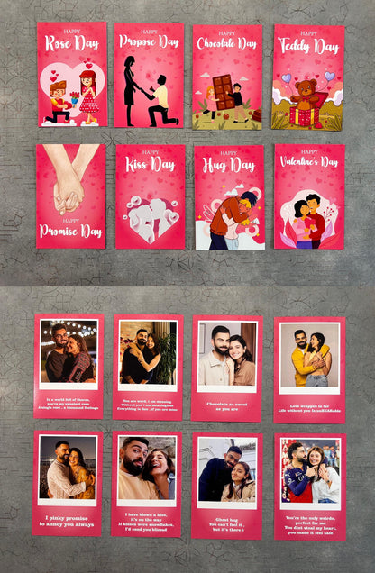 Personalized 8 Days 8 Cards Valentine Special