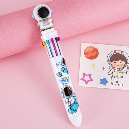 Astronaut-Themed Multi-Color Pens (Random Color)