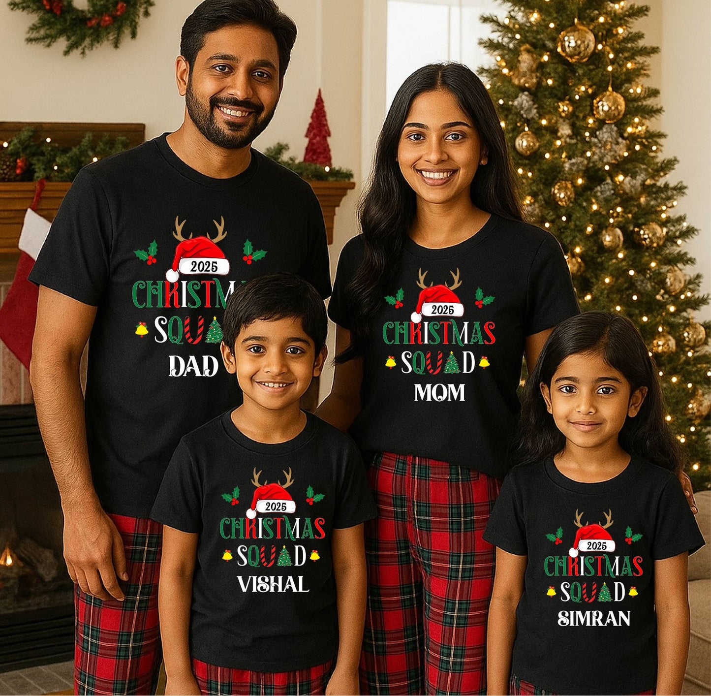 Christmas Special Customised Family T-Shirts