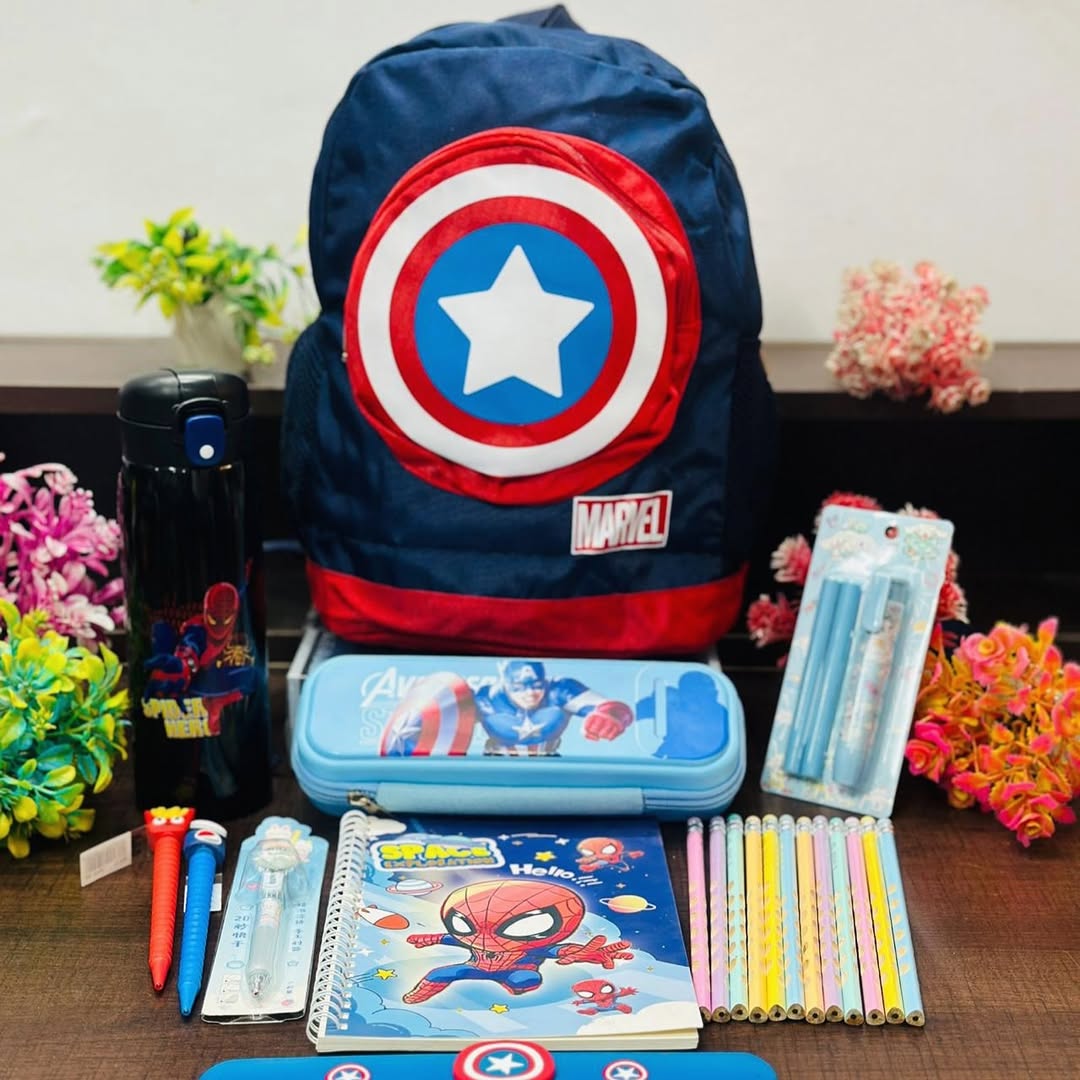 Personalized Premium Quality Avenger School Combo