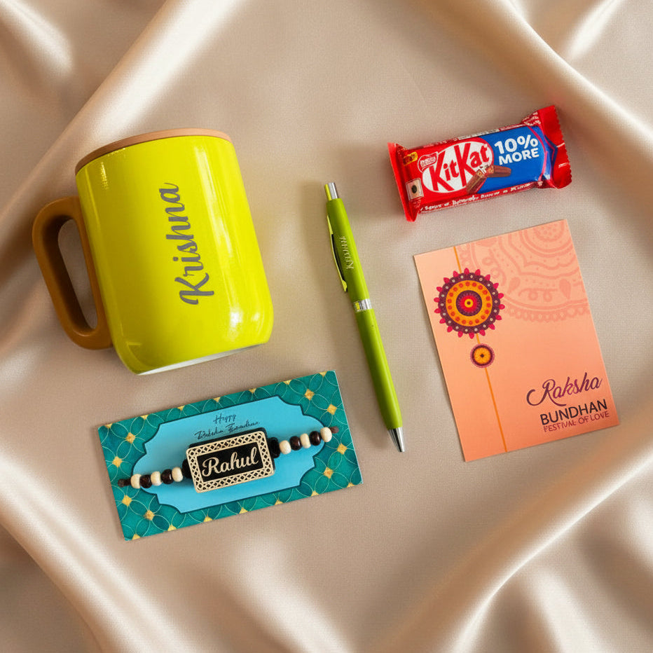 Personalised Rakhi Gift Set