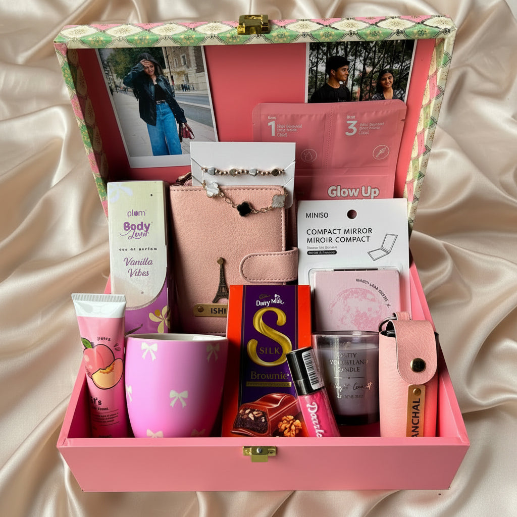 Luxury Personalised Gift Hamper for Women – Premium Trunk Box