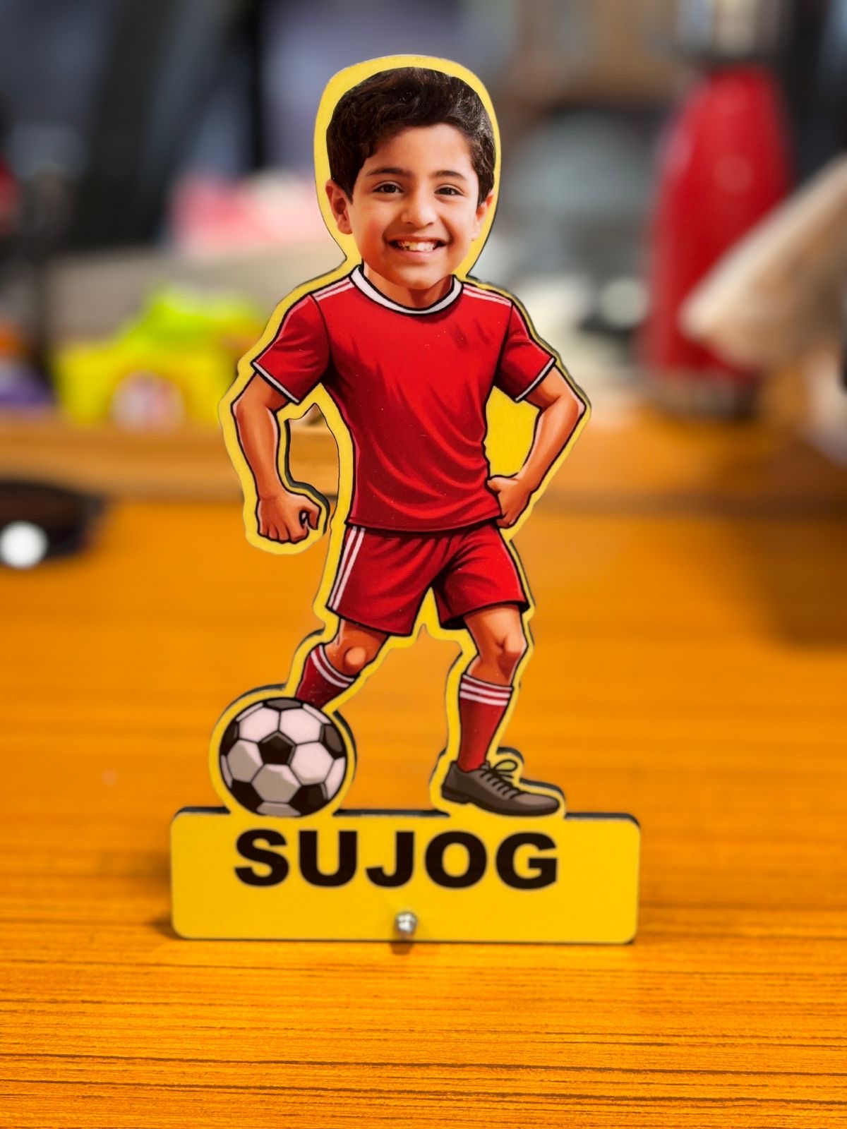 Personalised Photo Caricature Stand For Kids