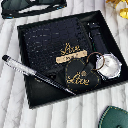 Premium Men’s Personalized Hamper – Elegant Gift Box for Him