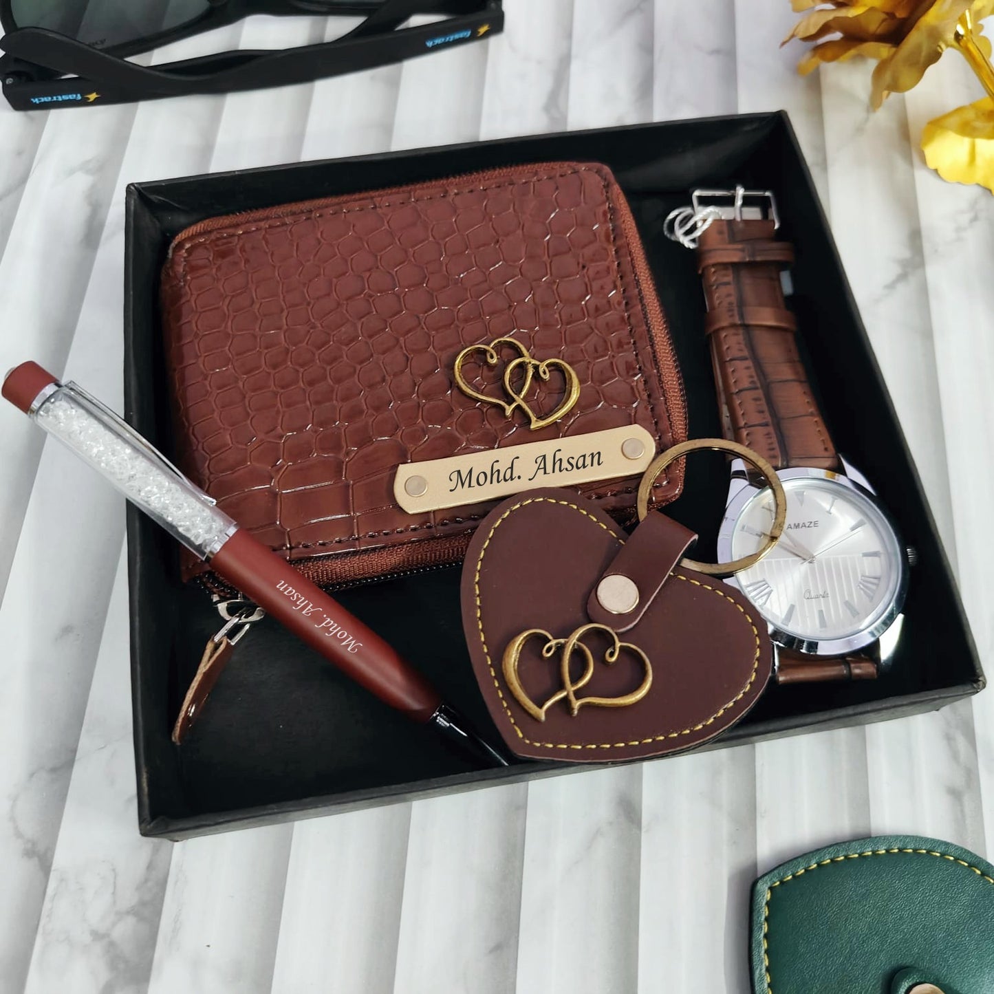 Premium Men’s Personalized Hamper – Elegant Gift Box for Him