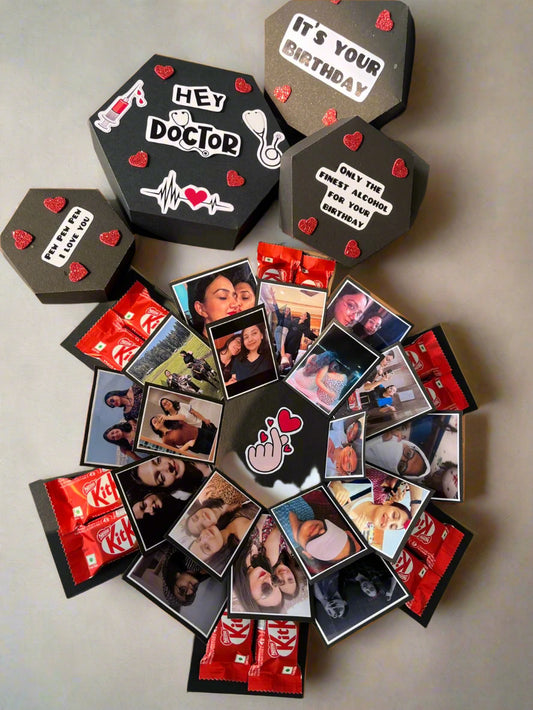 Hexagon Handmade Customised Gift Box