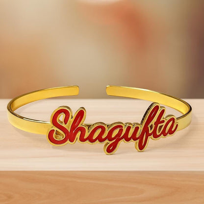 Unisex Premium Enamel Customised Name Bracelet