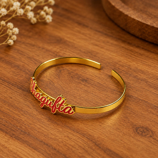 Unisex Premium Enamel Customised Name Bracelet