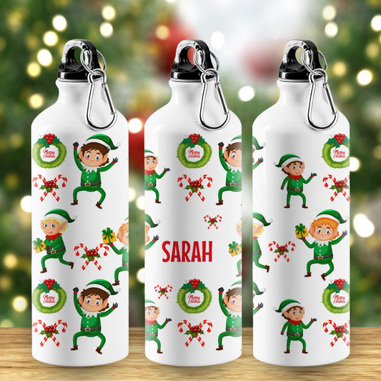 Personalised Christmas Theme Bottle