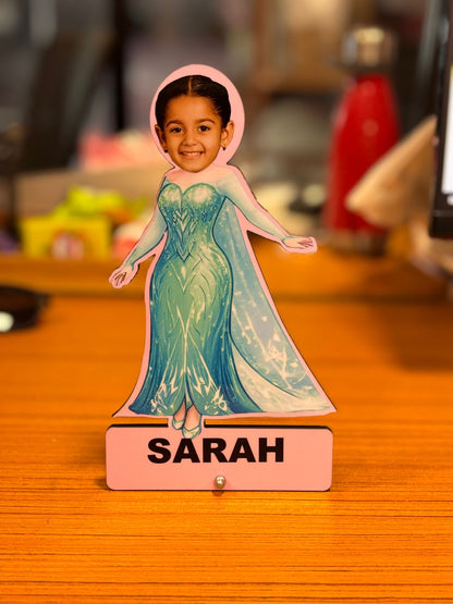 Personalised Photo Caricature Stand For Kids