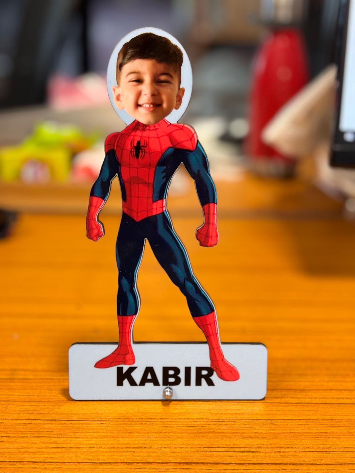Personalised Photo Caricature Stand For Kids