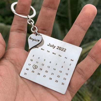 Customised Calendar Keychain